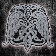 Knot Celtic Wings Embroidery Sew-On Sleeve Patch