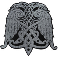 Knot Celtic Wings Embroidery Sew-On Sleeve Patch