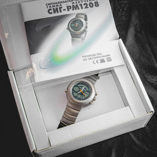 Nuklear-Armbanduhr „Polimaster“, Strahlungs-Armbandanzeige, Version SIG – taktische Uhr RМ1208 Nuklear-Armbanduhr „Polimaster“, Strahlungs-Armbandanzeige, Version SIG – taktische Uhr RМ1208
