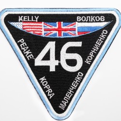 Expedition 46 ISS Space Mission Patch à manches brodées à coudre Soyouz