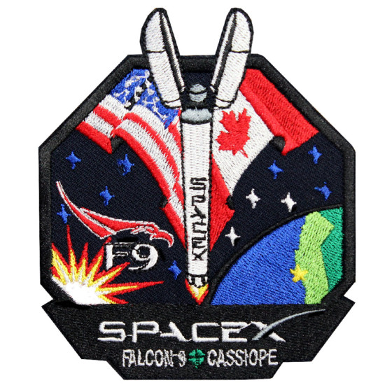 SpaceX Space Mission Falcon 9 Cassiope sleeve sew-on Flight patch