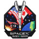 SpaceX Space Mission Falcon 9 Cassiope manga cosida parche de vuelo