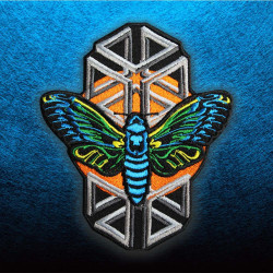 Knoten Cicada Wings Stickerei Ärmel Patch