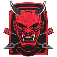 Devil Oni Demon's Embroidered Back Sleeve Patch