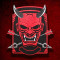 Devil Oni Demon's Embroidered Back Sleeve Patch