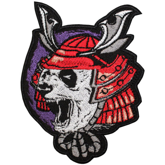Panda Samurai Japan Warrior Stickerei Ärmel Patch