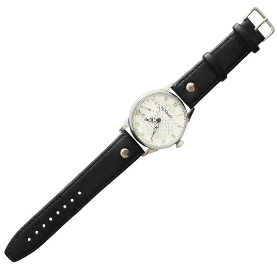 Russian white mechanical Transparent wristwatch Molniya