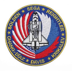 US STS-60 Space Mission Embroidered Sew-on Sleeve Spaceship Patch