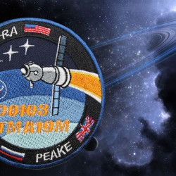 Soyouz TMA-19M Space Flight ISS 2015 Mission Roskosmos Patch écusson brodé