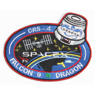 Patch manche SpaceX CRS-4 Space Mission SpX-4 Falcon 9 Dragon