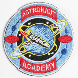 Patch de l'espace de la manche à coudre de l'astronaute Académie broderie vaisseau spatial