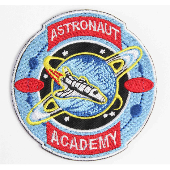 Astronaut Academy Embroidery Spaceship Sew-on Sleeve Space patch