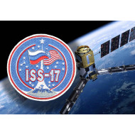 Space Expedition 17 ISS USA Bestickter Patch für aufgenähte Ärmel