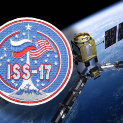 Patch de programme de manches brodées Space Expedition 17 ISS USA