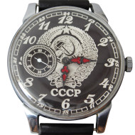 Soviétiques montre Molniya URSS Blason avec 18 Joyaux