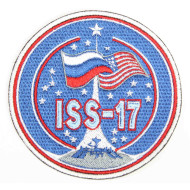 Space Expedition 17 ISS USA Embroidered Sew-on Sleeve Program Patch