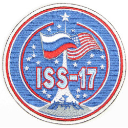 Space Expedition 17 ISS USA Embroidered Sew-on Sleeve Program Patch