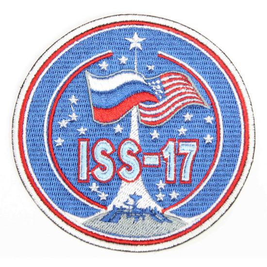 Patch de programme de manches brodées Space Expedition 17 ISS USA