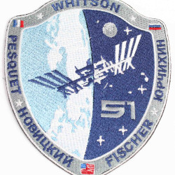 ISS Expedition 51 Space operation sew-on embroidery sleeve patch