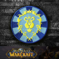 Toppa da cucire / termoadesiva con logo di World of WarCraft The Alliance