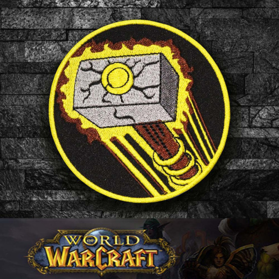 Patch à coudre / thermocollant avec logo de classe Paladin World of WarCraft