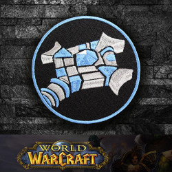 World ofWarCraftプリーストクラスのロゴ刺繡縫い付け/アイロン掛けパッチ