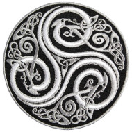 Ornamento celtico fatto a mano cucito / toppa con nodo fatto a mano con ferro da stiro # 7