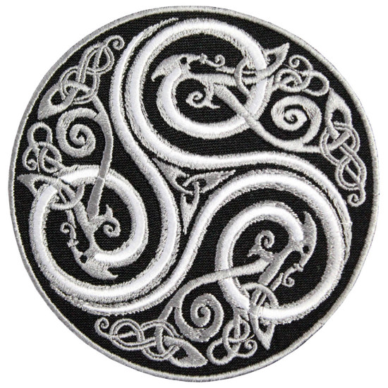 Celtic Ornament Handmade Sew-On / Iron-On Handmade Knot Patch # 7