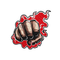 Fire Fist One Punch Man Embroidery Sew-on / Iron-on patch