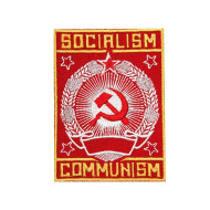 Sozialismus / Kommunismus der UdSSR Sowjetischer Stickaufnäher zum Aufnähen / Aufbügeln