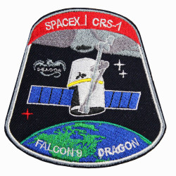 SpaceX CRS-1 Space Dragon Mission Parche de manga Elon Musk Falcon-9 Nasa