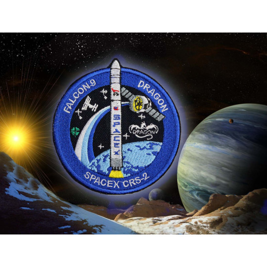 Patch manica Space NAS CRS-2 Space Dragon Mission Falcon-9