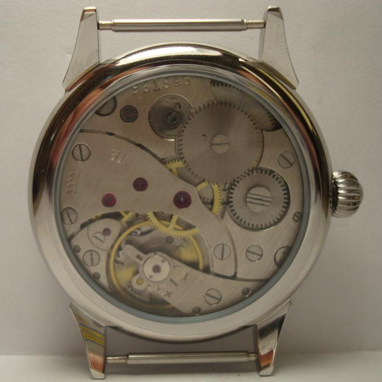 Chelyabinsk Watch Factory (CWF) Molnija transparent wristwatch