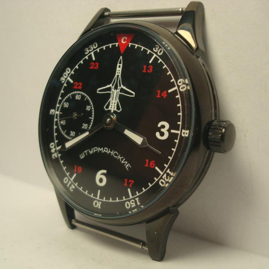 Montre-bracelet vintage Molnija Navy Aviation 