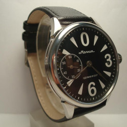 Soviet Arms "Molnija" 18 Jewels transparent mechanical wristwatch 