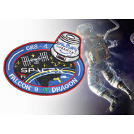Patch manche SpaceX CRS-4 Space Mission SpX-4 Falcon 9 Dragon