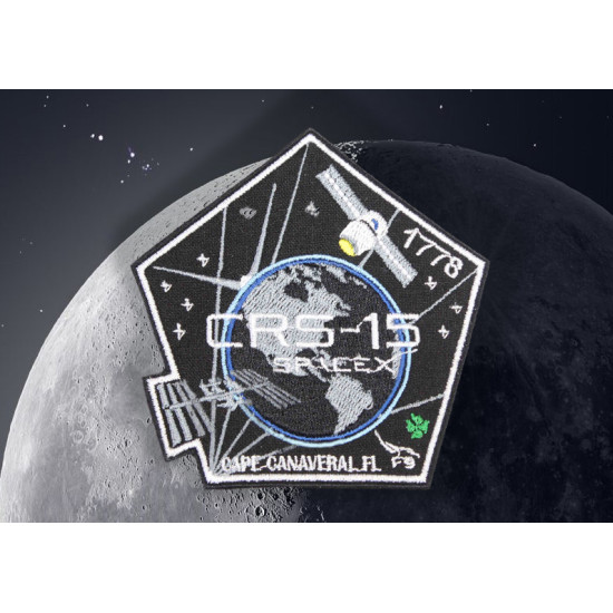 SpaceX CRS-15 Space SPX-15 Mission Elon Musk Falcon-9 Patch manica della NASA