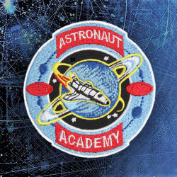 Astronaut Academy Embroidery Spaceship Sew-on Sleeve Space patch