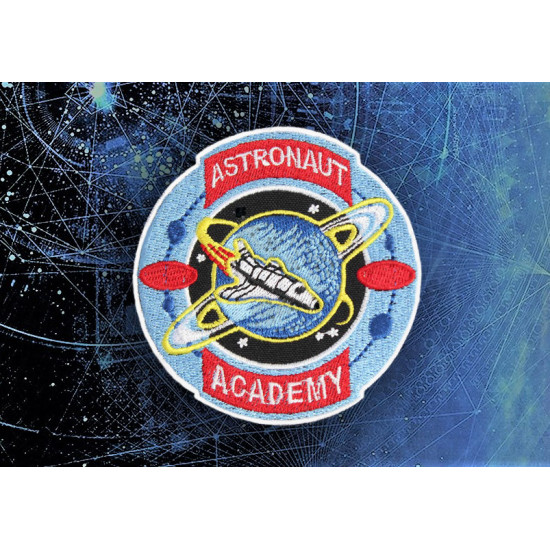 Patch de l'espace de la manche à coudre de l'astronaute Académie broderie vaisseau spatial