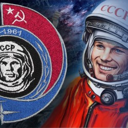 Union soviétique Pride Gagarin Spaceship Pilot Le premier homme dans l'espace brodé Patcht