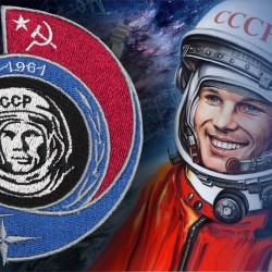 Unione Sovietica Pride Gagarin Spaceship Pilot Il primo uomo nello spazio ricamato Patcht