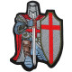 Jeu d'ordinateur Assassin's Creed Templar Patch brodé à manches cousues