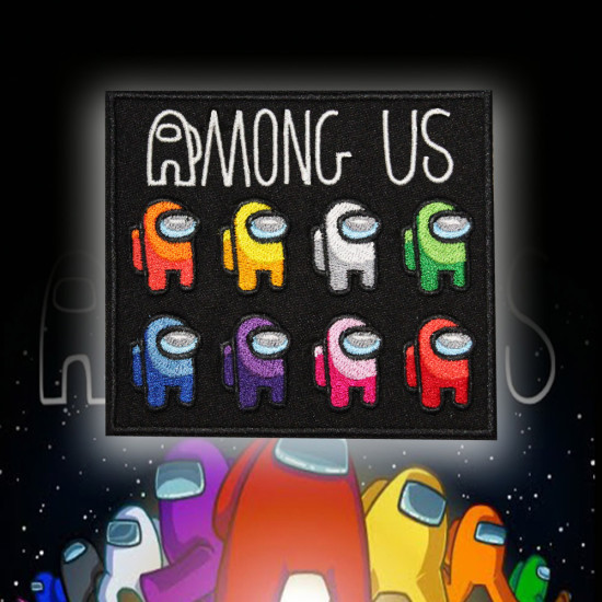 AMONG US Crewmate Group Embroidery Sew-on / Iron-on Patch