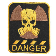 S.T.A.L.K.E.R. "DANGER" Gas Mask Embroidery Sew-On patch