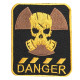 S.T.A.L.K.E.R. "DANGER" Gas Mask Embroidery Sew-On patch