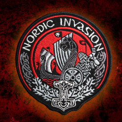 Nordic Invasion Scandinavia Sew-on Sleeve Embroidered patch