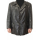 Genuine Soviet Officers leather overcoat USSR black coat Genuine Soviet Officers leather overcoat USSR black coat