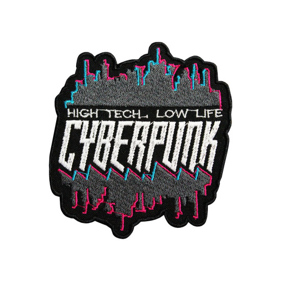 CYBERPUNK 2077 High Tech Low Life Stickerei Aufnähen / Aufbügeln