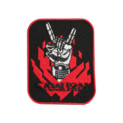 Okay Samurai embroidery Samurai embroidered game Iron-on/Velcro patch