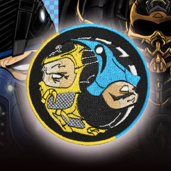 Mortal Kombat SubZero / Scorpion embroidered game Iron-on/Velcro patch